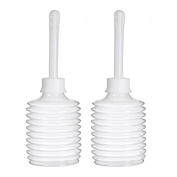2pcs 180ml Portable Disposable Clear Enema Douche Applicator Bottle Anal Applicator Cleaning Tool
