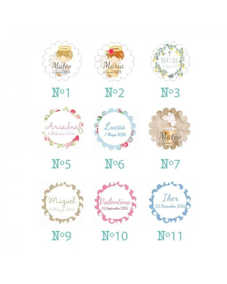 4 ambientadores personalizados para invitados
