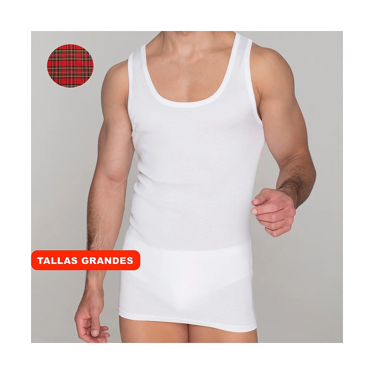 5237b CAMISETA TIRANTES HILO DE ESCOCIA. CALIDAD PREMIUM
