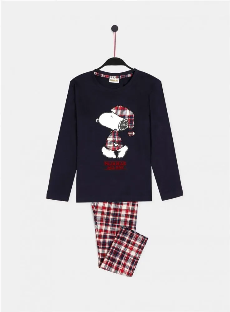 604730 PIJAMA TWEEN NIÑO CUTE SNOOPY