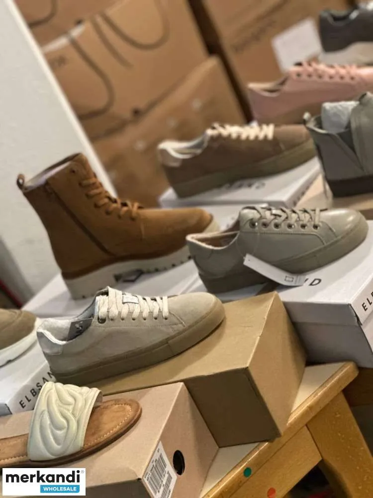 6,50€ por par, mezcla de zapatos de marca europea, mezcla de diferentes modelos y tallas para mujer y hombre, palet de stock res