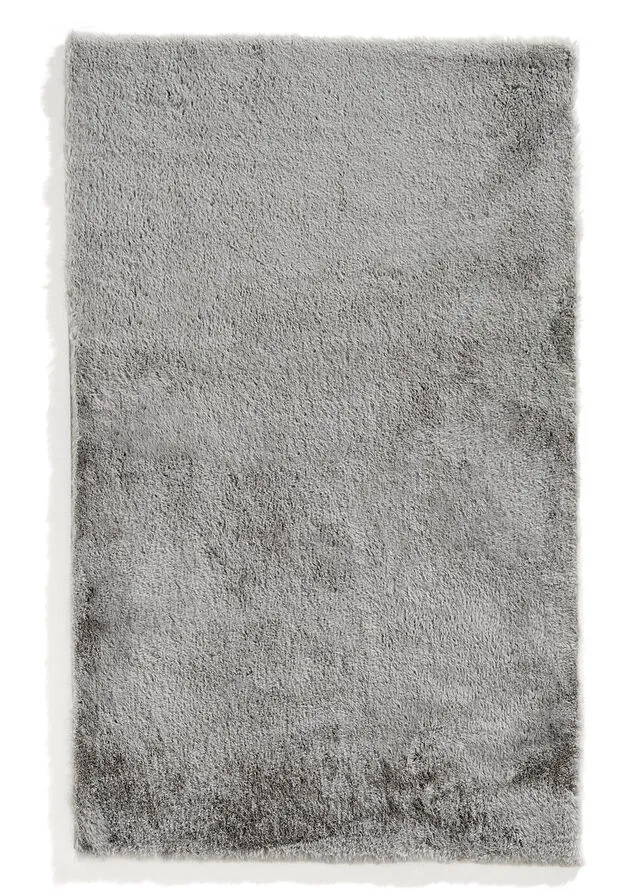 Alfombra de baño de calidad y especialmente suave Plateado