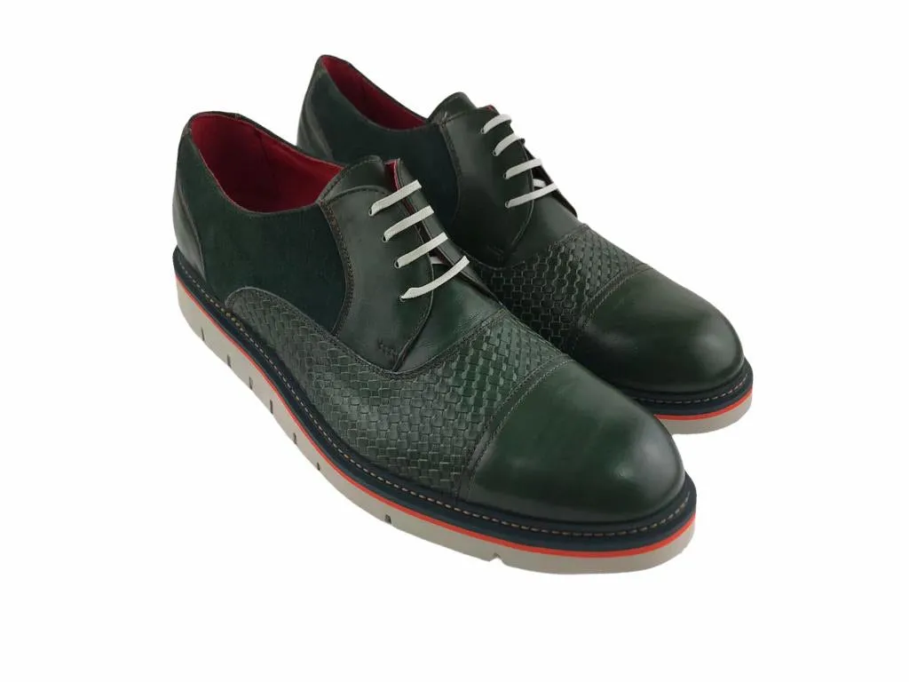 Andrés López | zapatos de cordones hombre BOX 3744 verde
