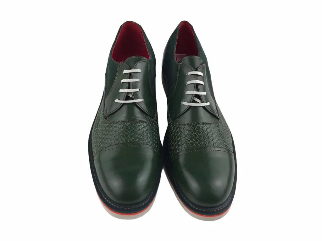 Andrés López | zapatos de cordones hombre BOX 3744 verde