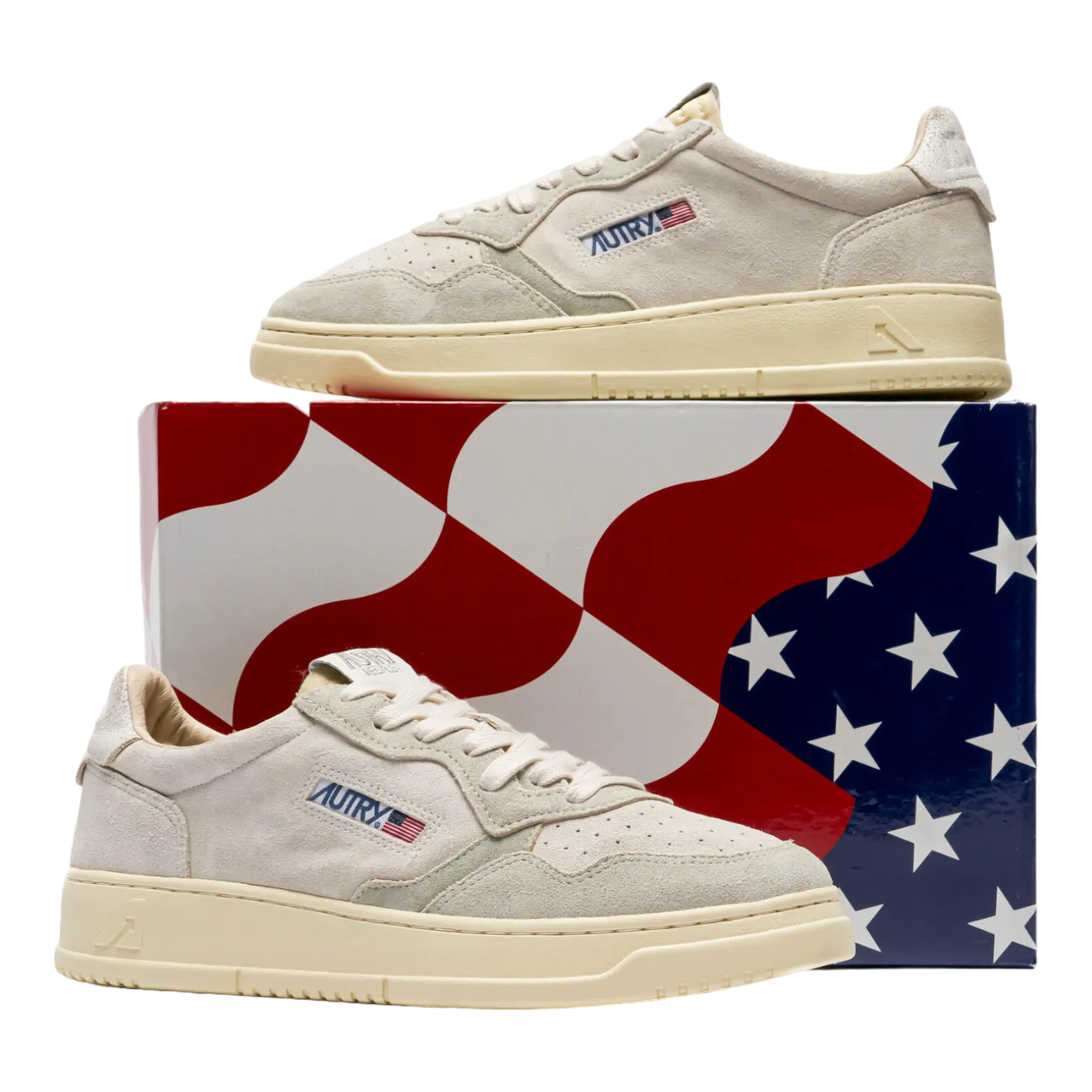 AUTRY MEDALIST LOW MAN CREAM/WHITE AULMXS10