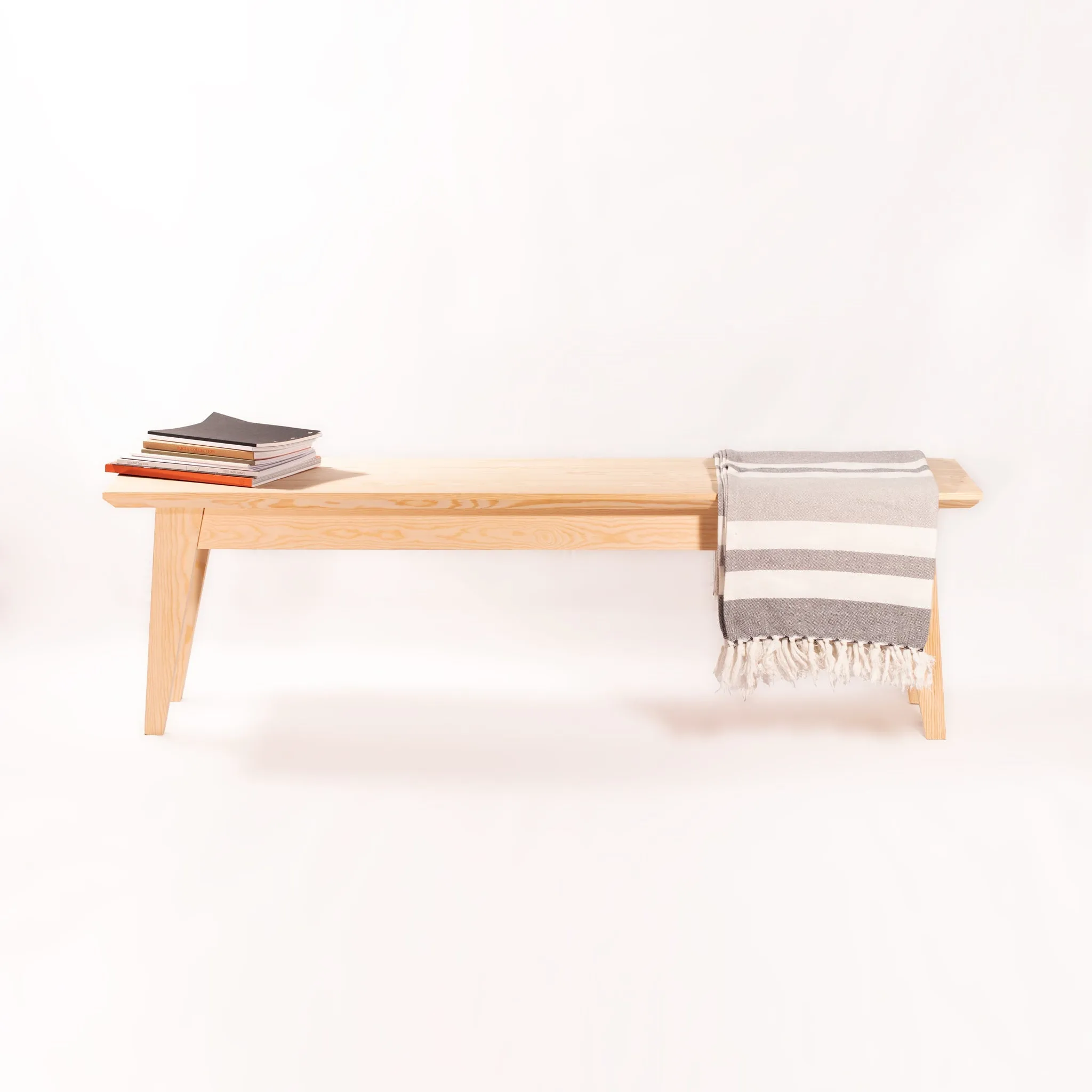 Banco pie de cama madera