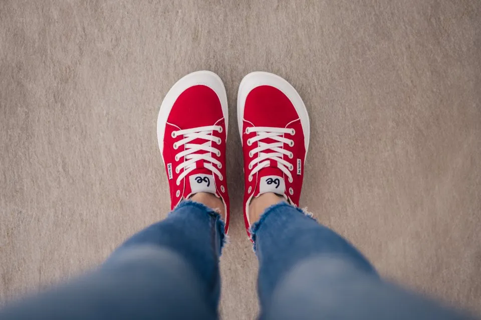 BAREFOOT ZAPATILLAS BE LENKA REBOUND  RED & WHITE