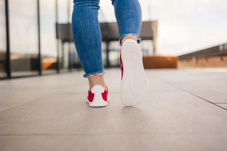 BAREFOOT ZAPATILLAS BE LENKA REBOUND  RED & WHITE