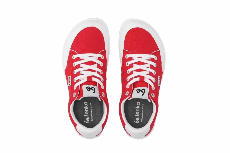 BAREFOOT ZAPATILLAS BE LENKA REBOUND  RED & WHITE