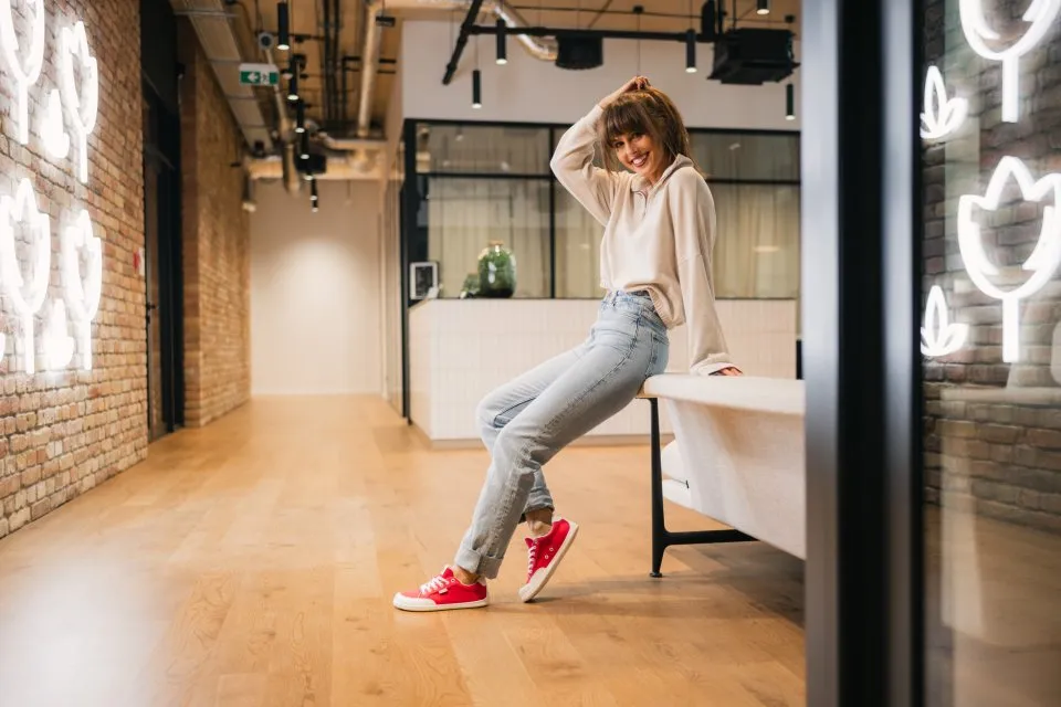 BAREFOOT ZAPATILLAS BE LENKA REBOUND  RED & WHITE