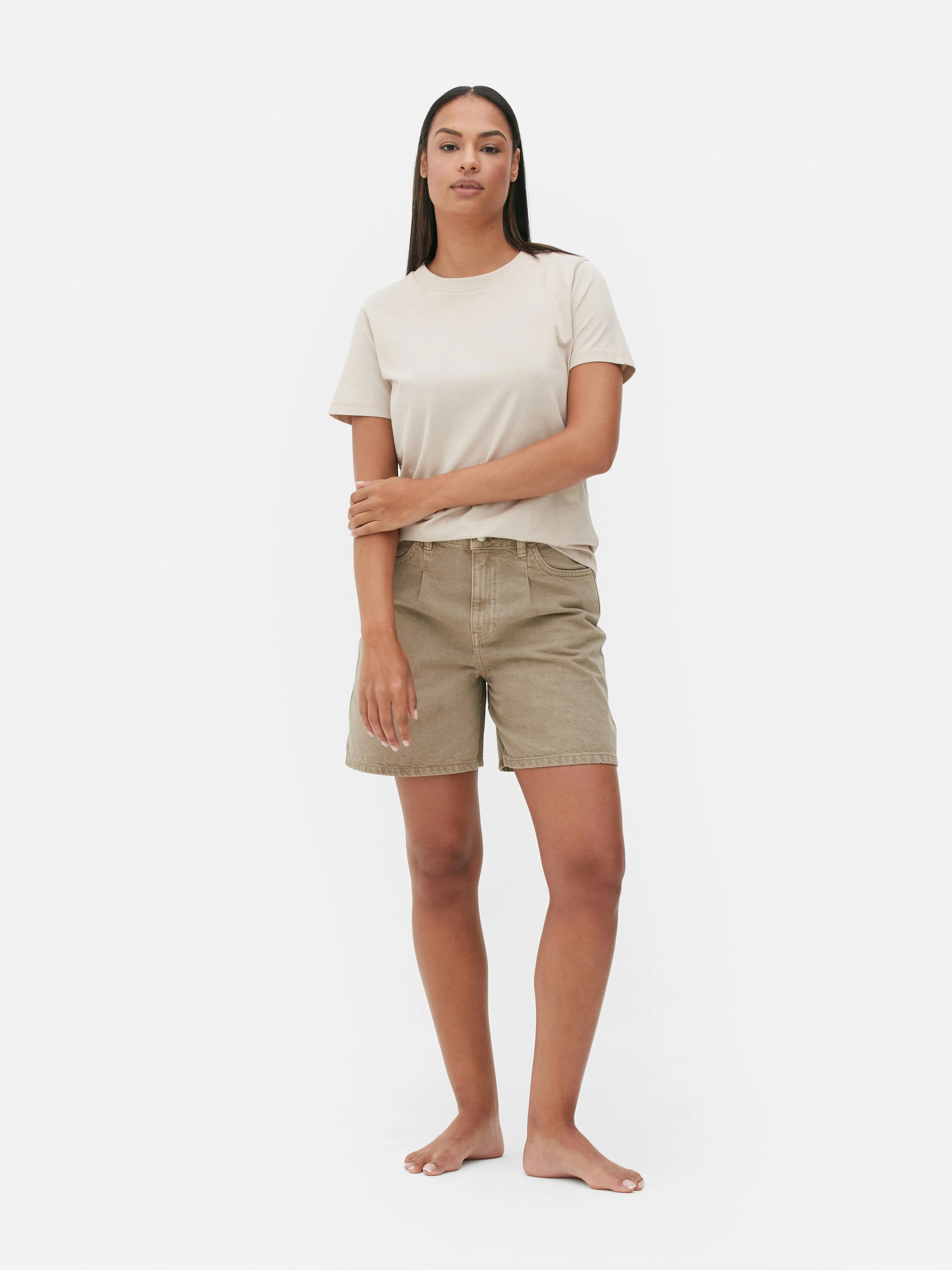 Bermudas de tejido vaquero