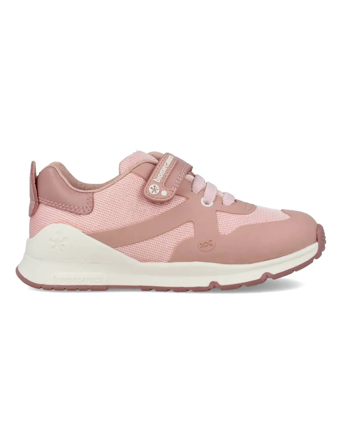 BIOMECANICS  DEPORTIVO PIEL VELCRO METALIZADO ROSA