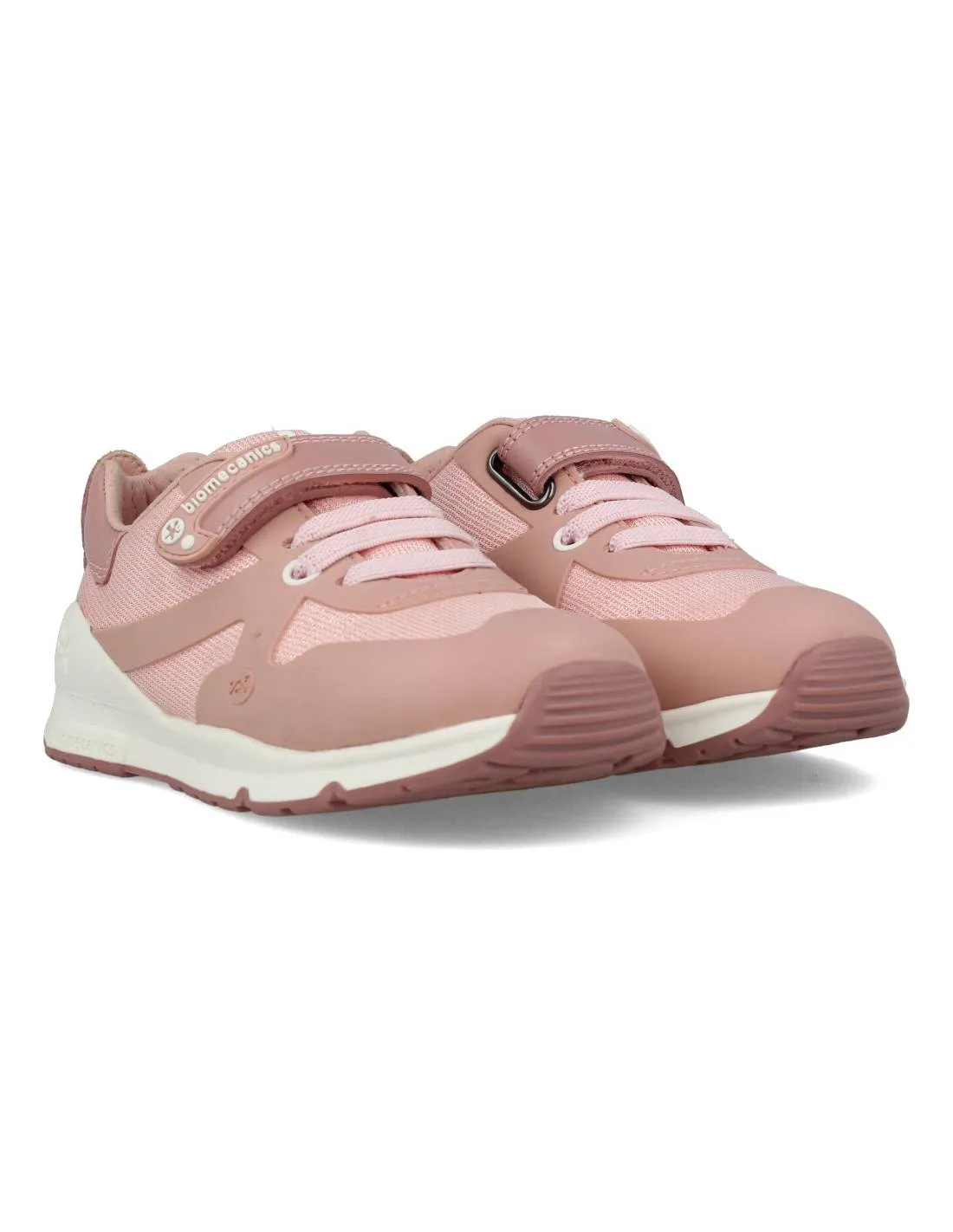 BIOMECANICS  DEPORTIVO PIEL VELCRO METALIZADO ROSA