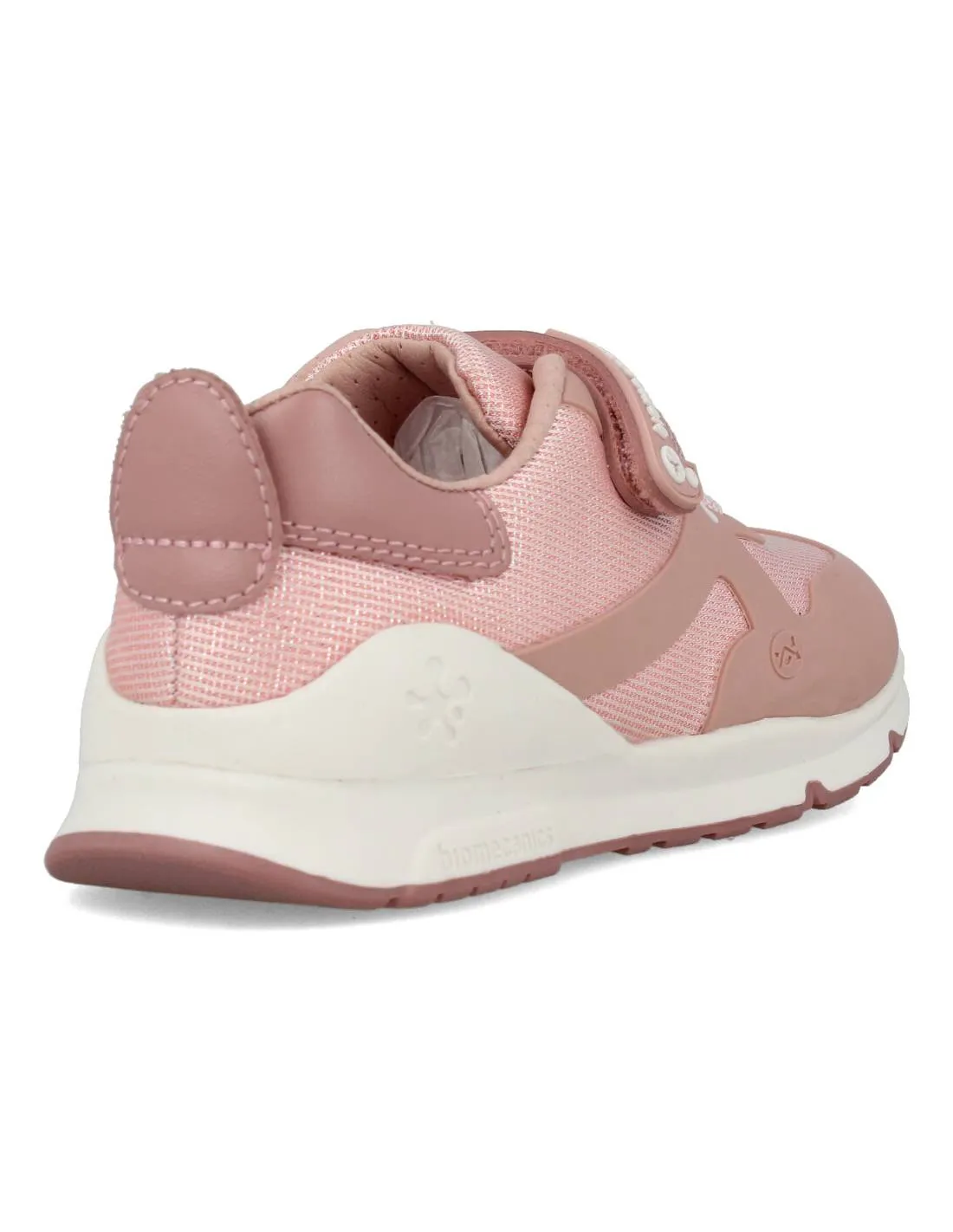 BIOMECANICS  DEPORTIVO PIEL VELCRO METALIZADO ROSA