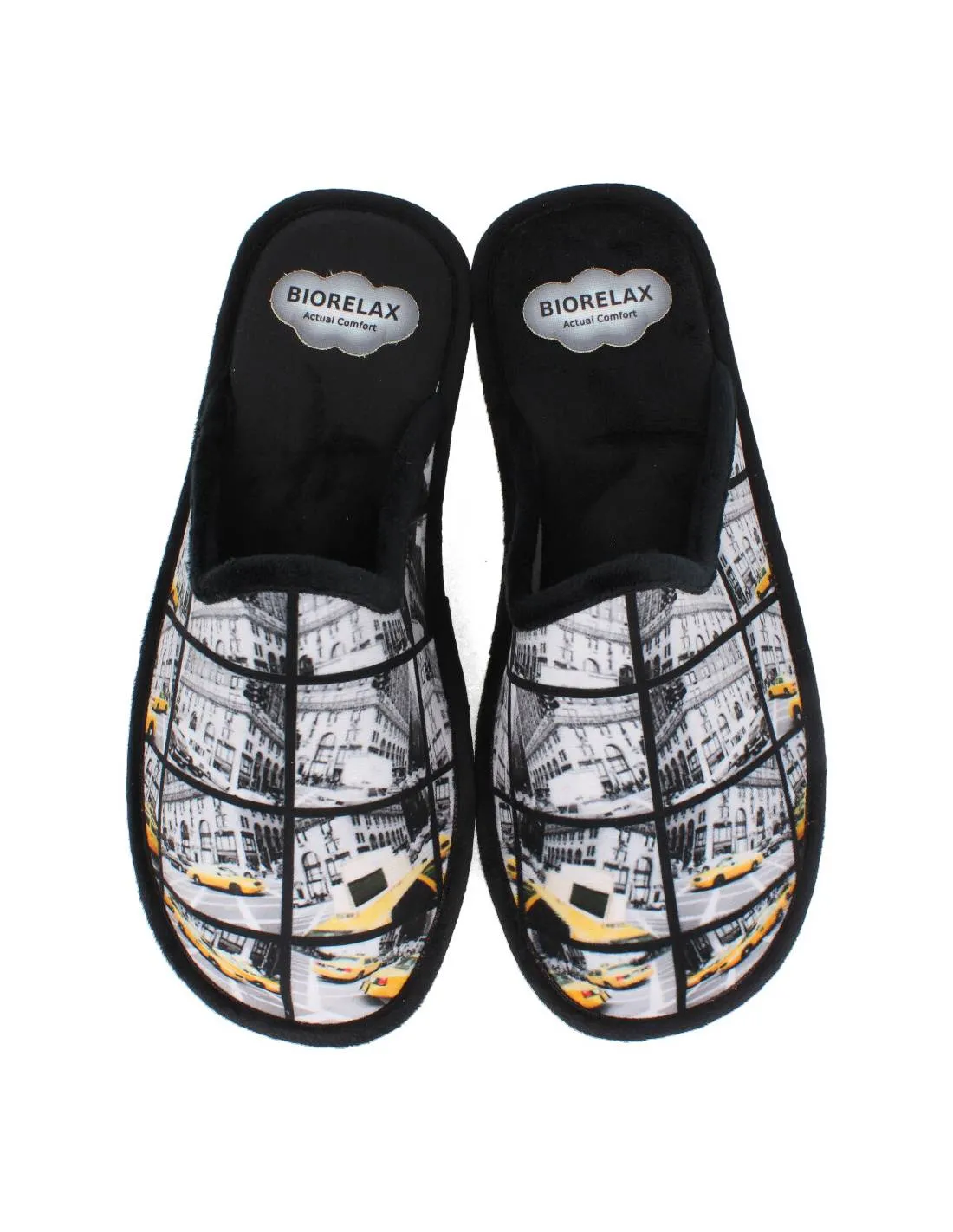 BIORELAX  ZAPATILLAS CASA HOMBRE TAXI NEGRO
