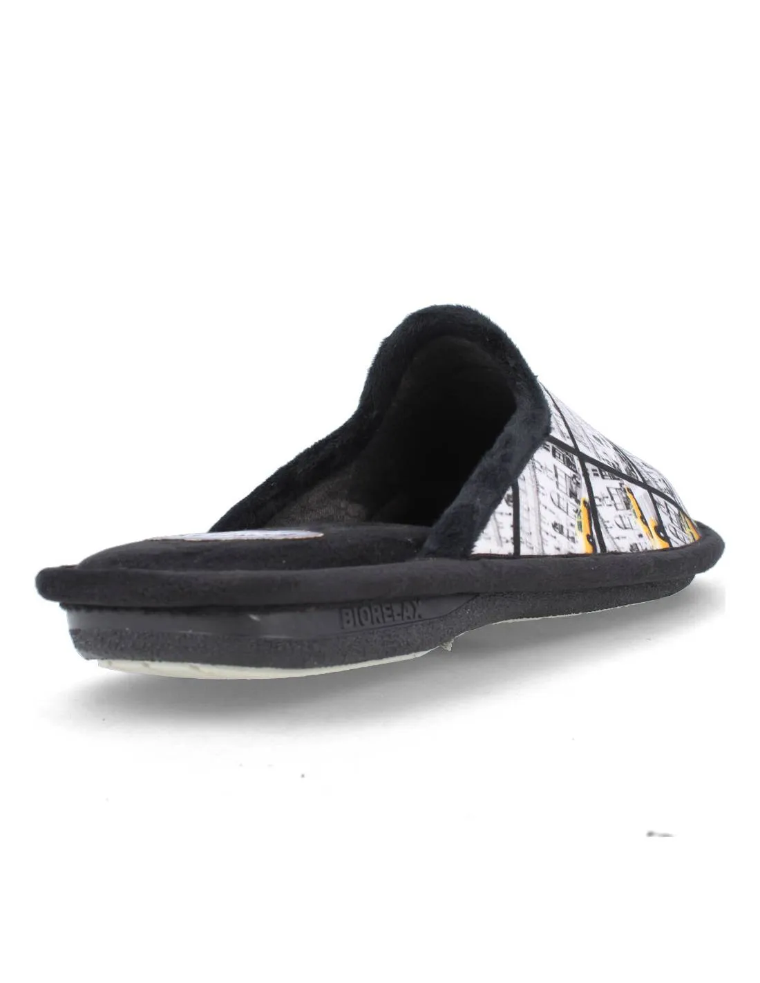 BIORELAX  ZAPATILLAS CASA HOMBRE TAXI NEGRO