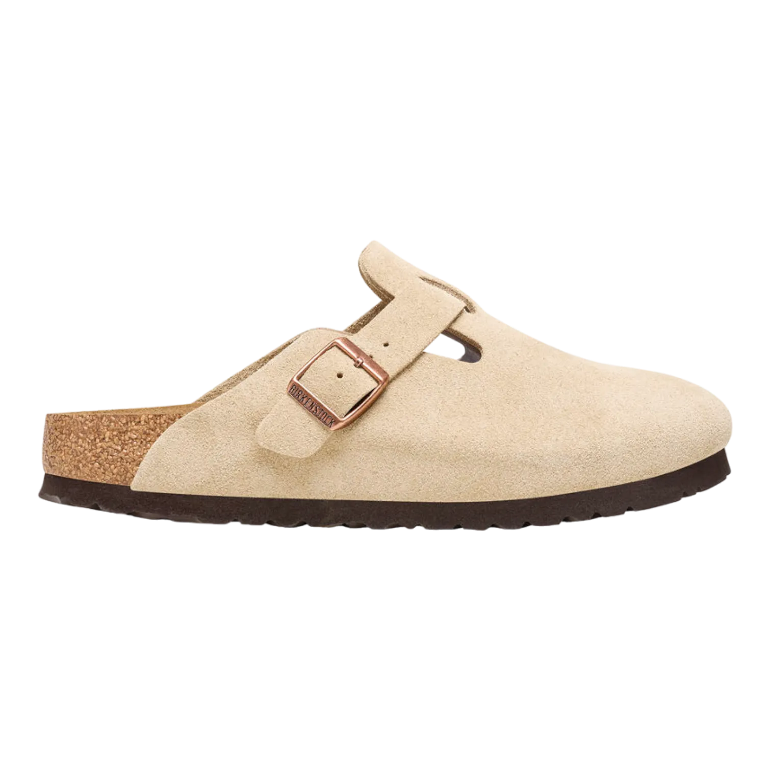 Birkenstock Boston Suede Leather Latte Cream 1026181