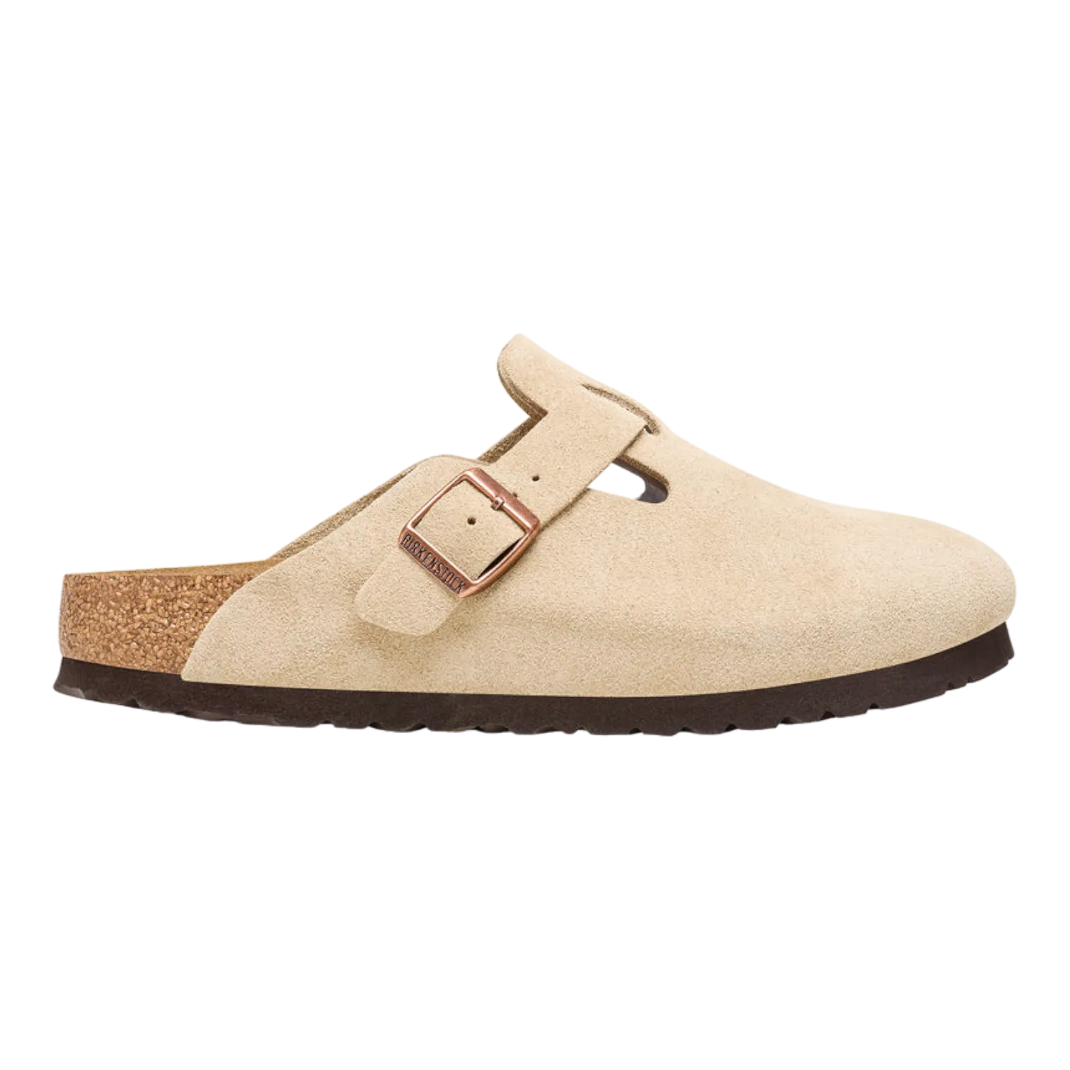 Birkenstock Boston Suede Leather Latte Cream 1026181