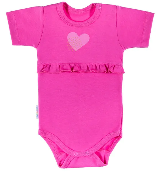 Body rosa con volantes de niña colección Lovely