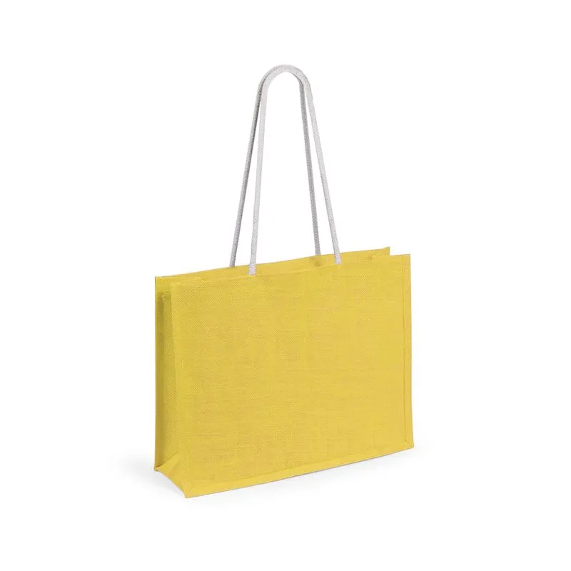 Bolsa de yute publicitaria con asas largas Hintol