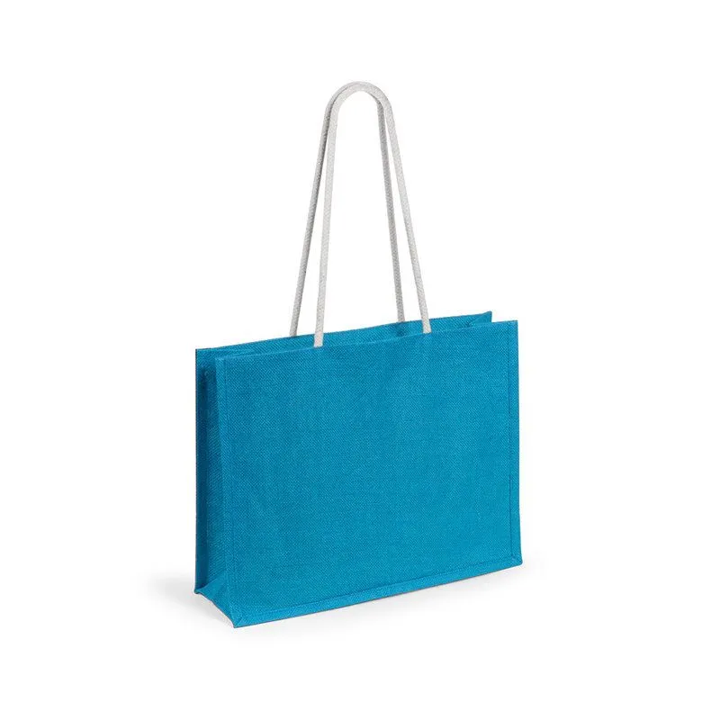 Bolsa de yute publicitaria con asas largas Hintol