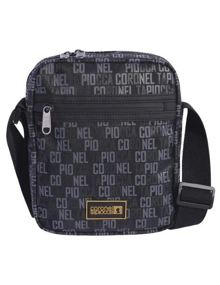 Bolso bandolera para hombre CORONEL TAPIOCCA Aitor de nylon negro con cremallera