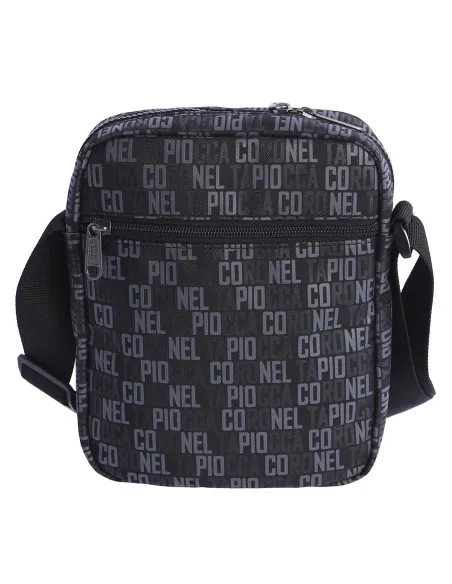 Bolso bandolera para hombre CORONEL TAPIOCCA Aitor de nylon negro con cremallera