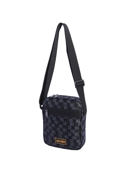 Bolso bandolera para hombre CORONEL TAPIOCCA Aitor de nylon negro con cremallera