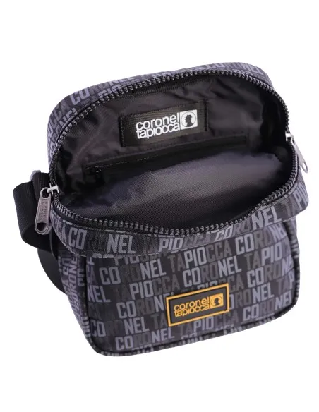Bolso bandolera para hombre CORONEL TAPIOCCA Aitor de nylon negro con cremallera
