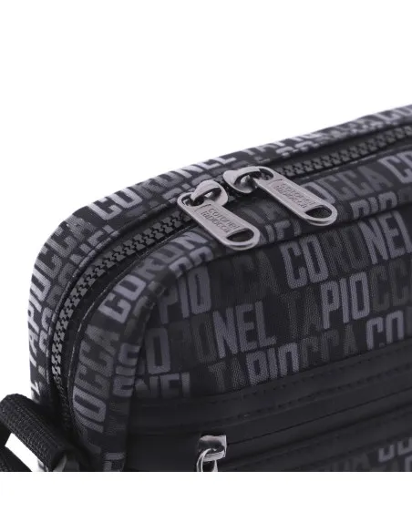 Bolso bandolera para hombre CORONEL TAPIOCCA Aitor de nylon negro con cremallera