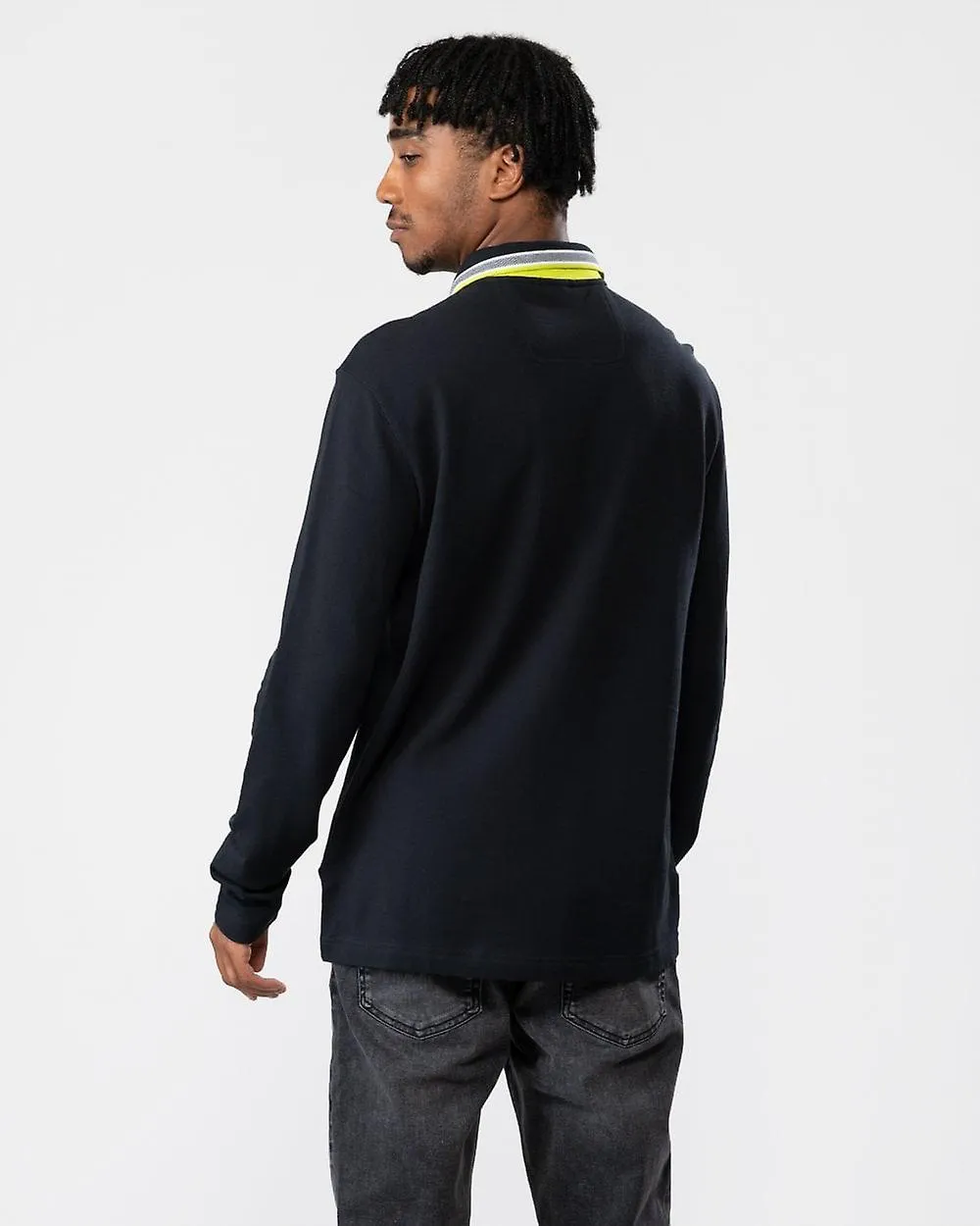 BOSS Green BOSS Green Plisy Cuello de marca para hombres Polo de manga larga