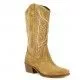 Botas tacón Redlove SERRAJE WHISKY CON DETALLES BORDADOS