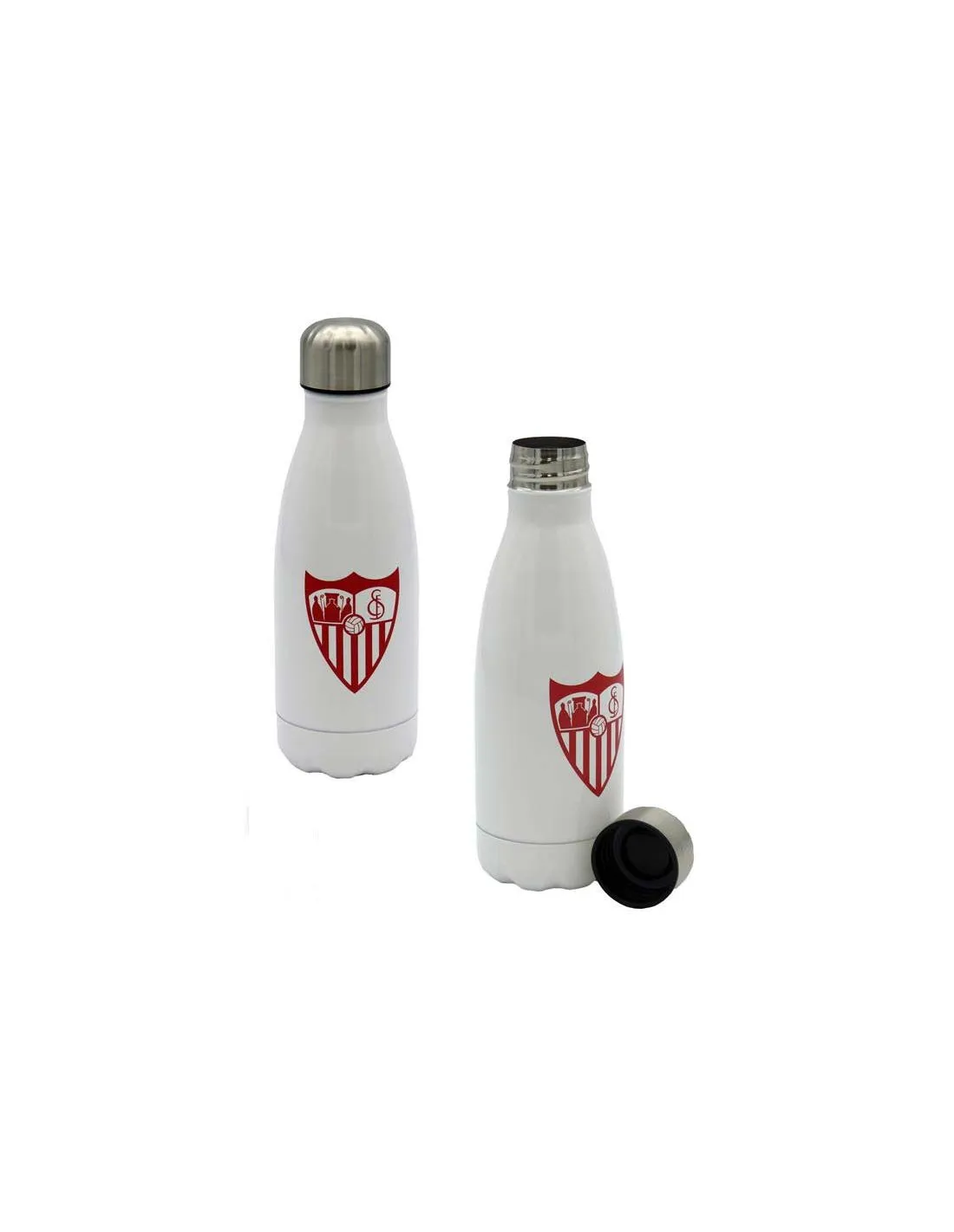 Botella de acero blanca inoxidable Sevilla FC 550 ml