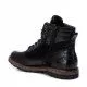 Botines Carmela 067519 negros con detalles en ante