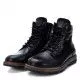 Botines Carmela 067519 negros con detalles en ante