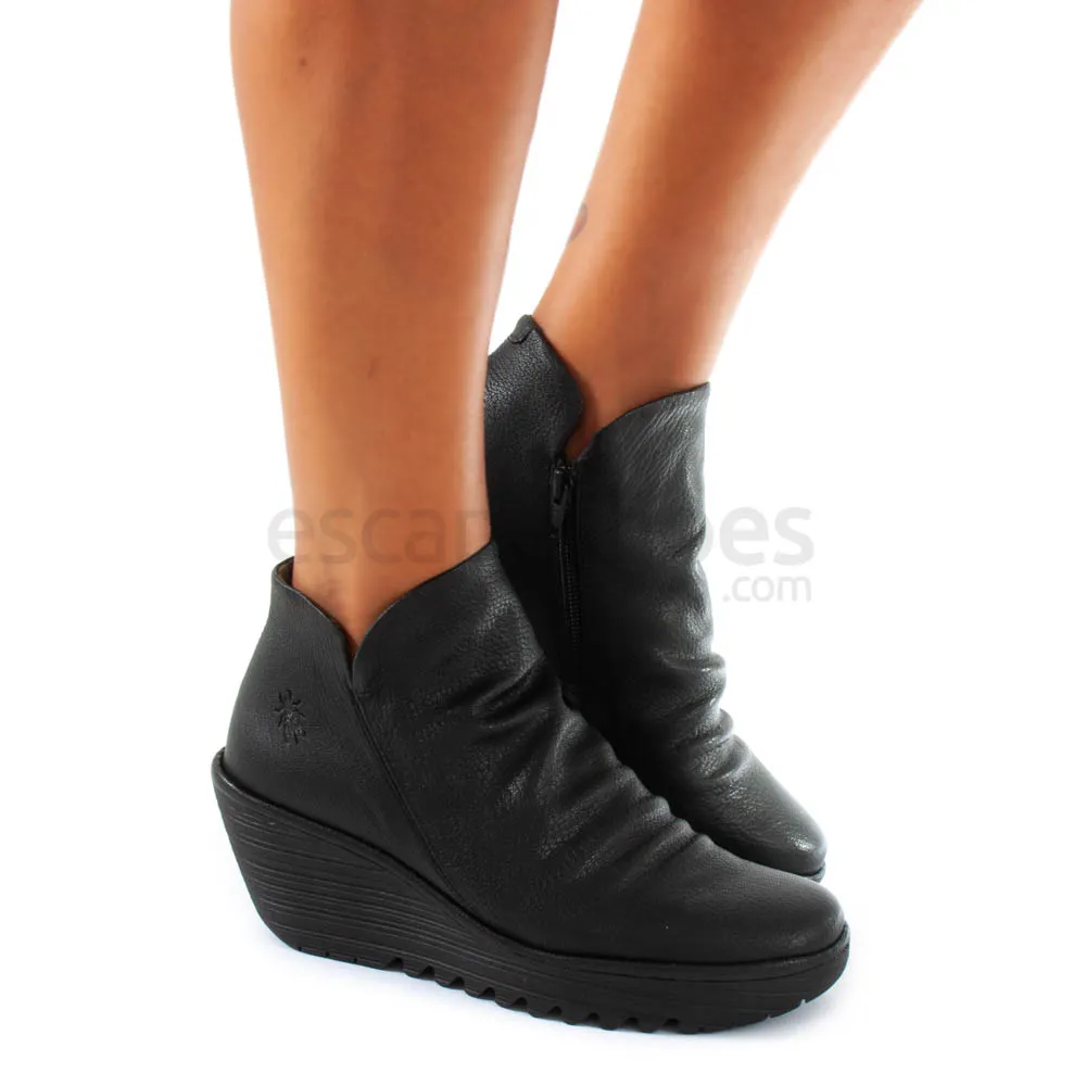 Botins FLY LONDON Yellow Yip Mousse Black P500505017