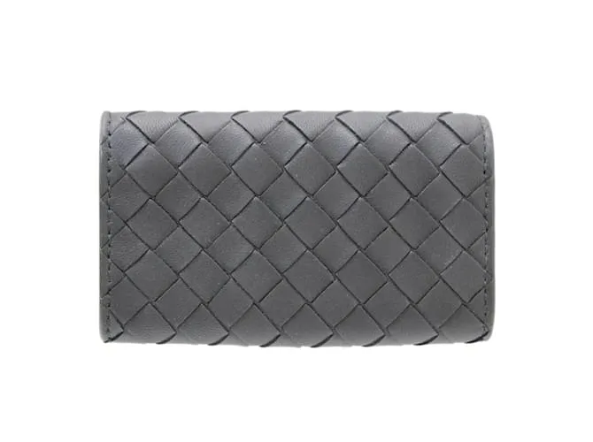 Bottega Veneta Intrecciato Estuche para Llaves Negro 