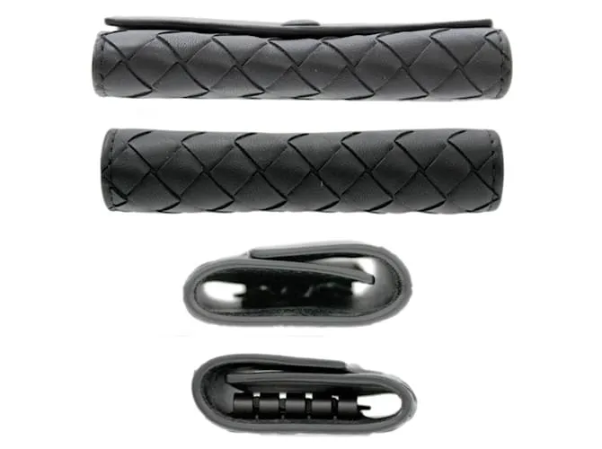 Bottega Veneta Intrecciato Estuche para Llaves Negro 