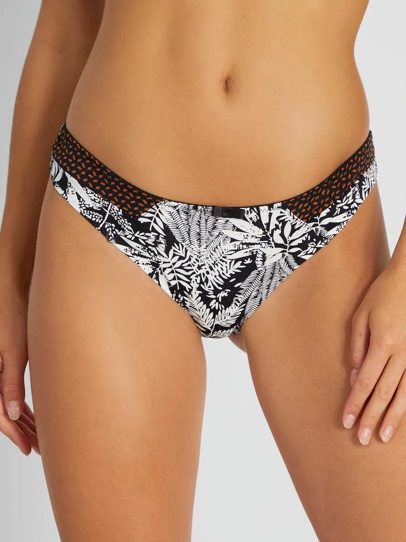 BRAGUITA BRASILEñA ESTAMPADA 'ENVIE DE LINGERIE'  NEGRO