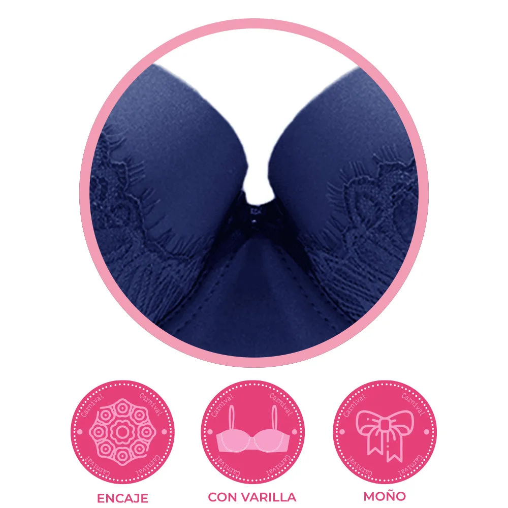 Brasier coordinable peto largo con encaje  24272 Carnival