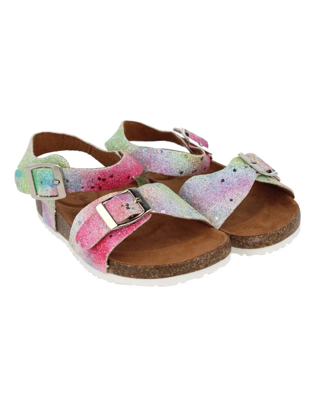 BUBBLE KIDS  SANDALIA BIO GLITTER MULTICOLOR