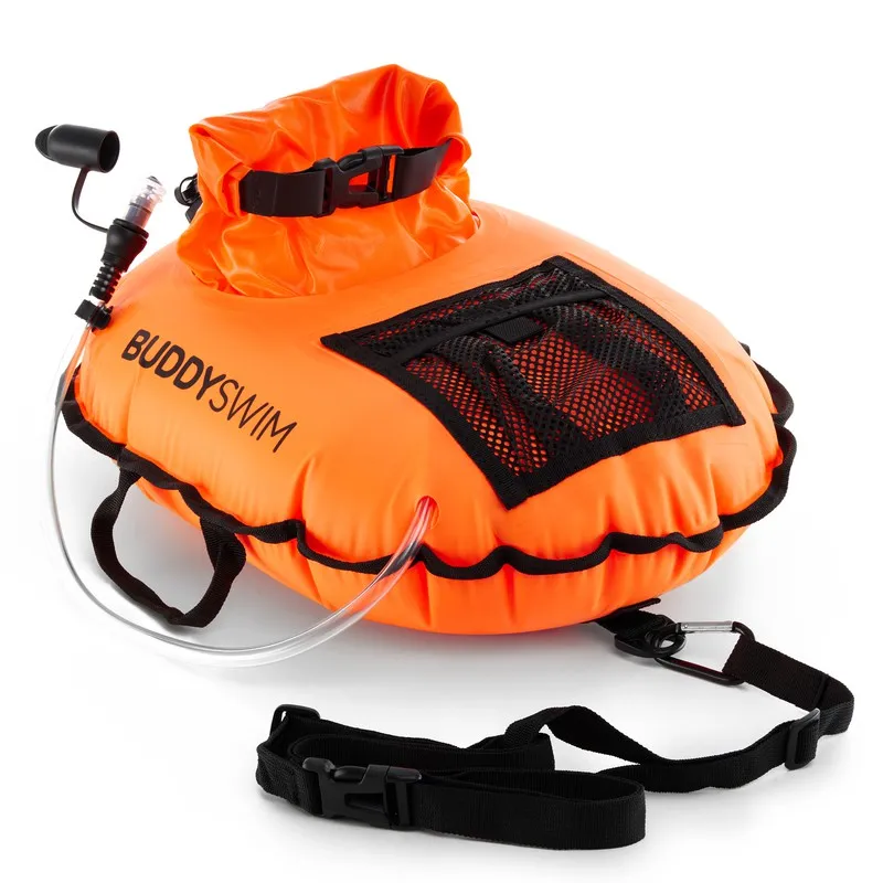 Buddsyswim Boya para Nadadores de aguas abiertas con depóisto de hidratación de 1 litro de capacidad.