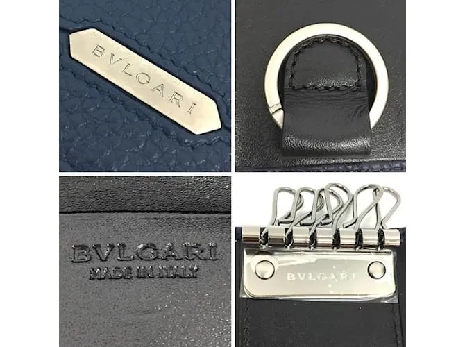 Bulgari Estuche de Llaves Bvlgari Serpenti Scaglieman Azul marino 