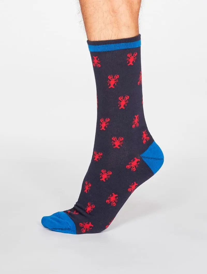 Calcetines de langostas de algodón orgánico