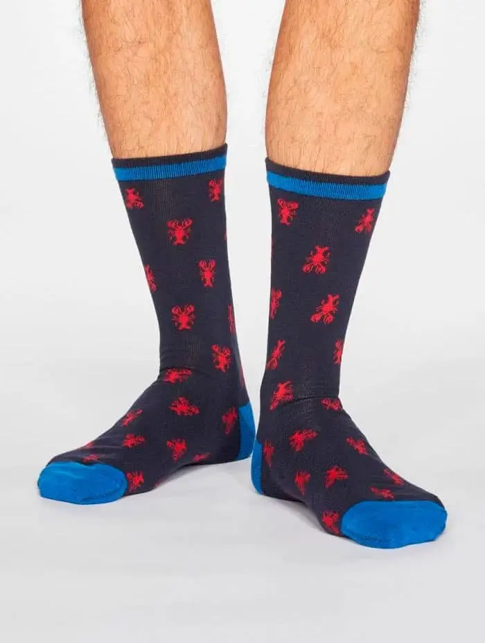 Calcetines de langostas de algodón orgánico