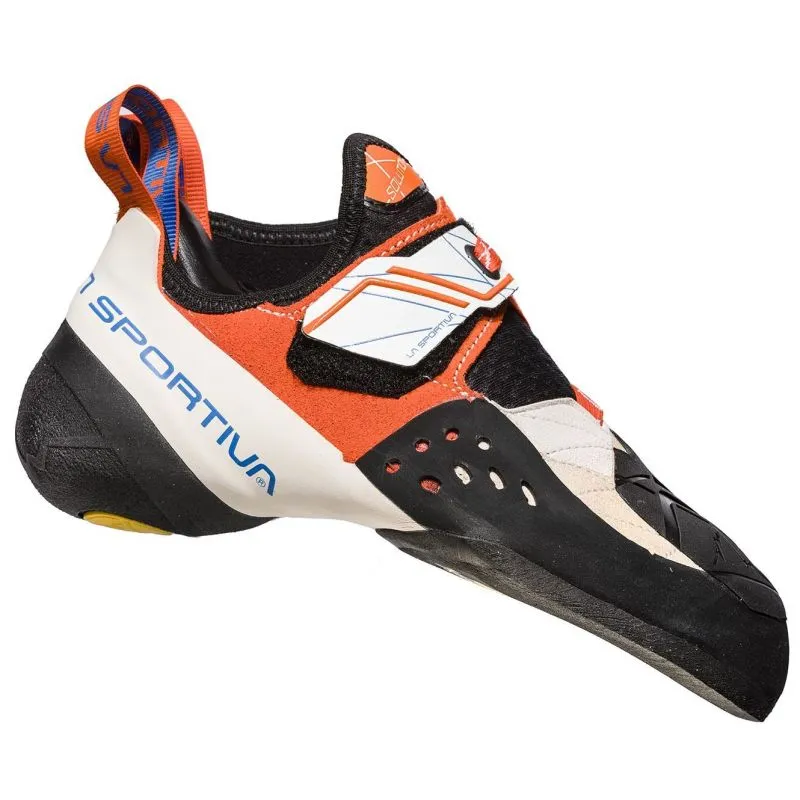 Calcetín de escalada para mujer La Sportiva Solution Woman (White/ Lily Orange)