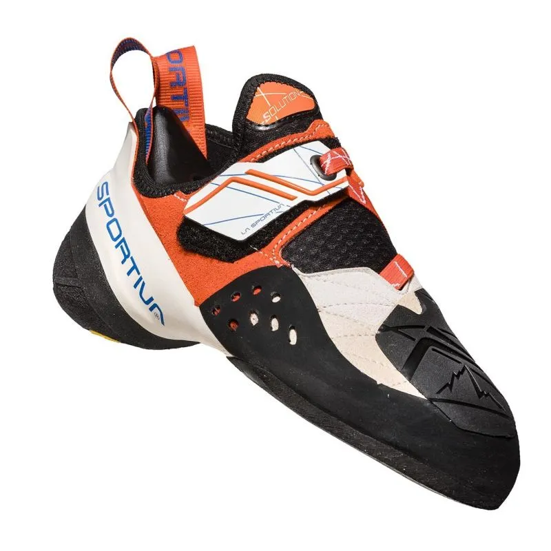 Calcetín de escalada para mujer La Sportiva Solution Woman (White/ Lily Orange)