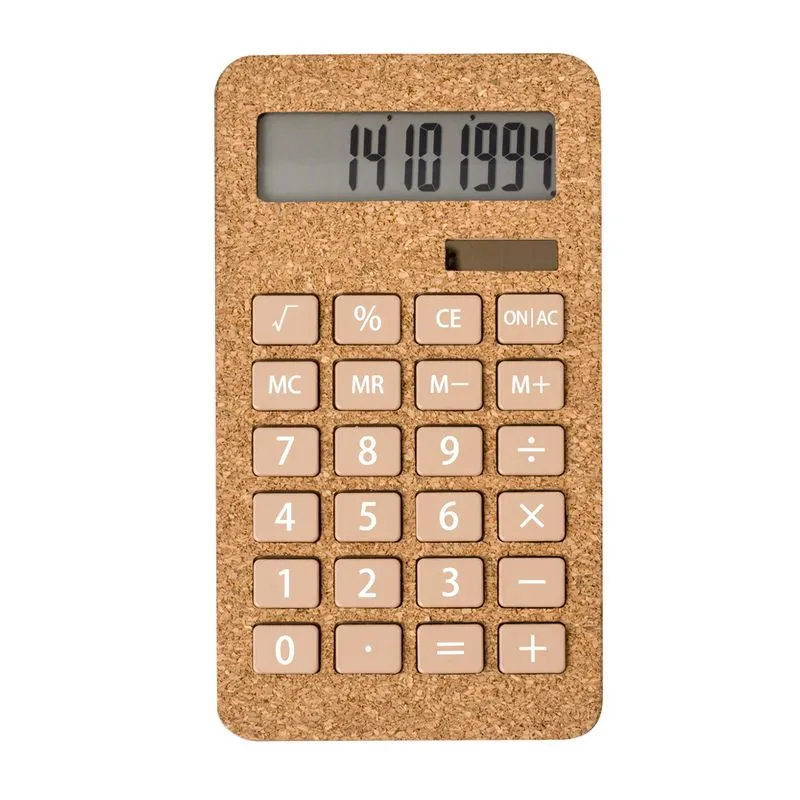 Calculadora solar publicitaria corcho Seste