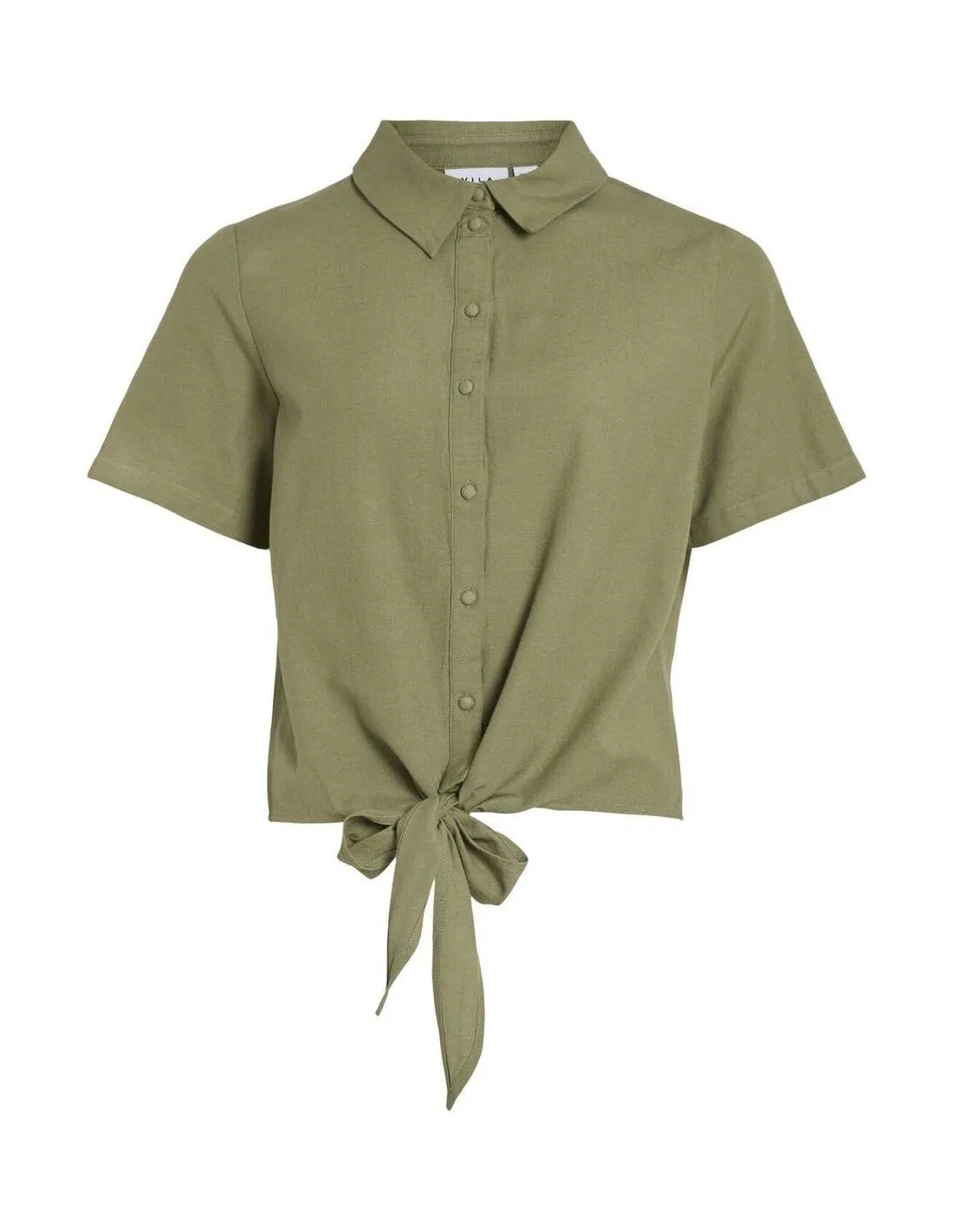 CAMISA CON NUDO KAKI VILA CLOTHES PRISILLA