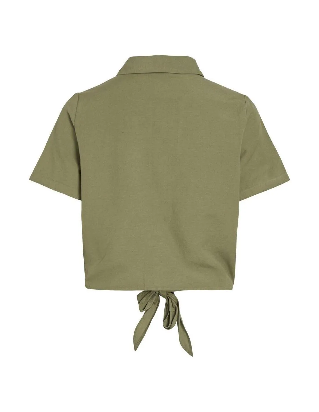 CAMISA CON NUDO KAKI VILA CLOTHES PRISILLA